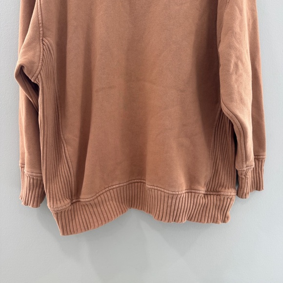 Aerie Down-To-Earth Crew Sweatshirt Warm Brown - Picture 3 of 9